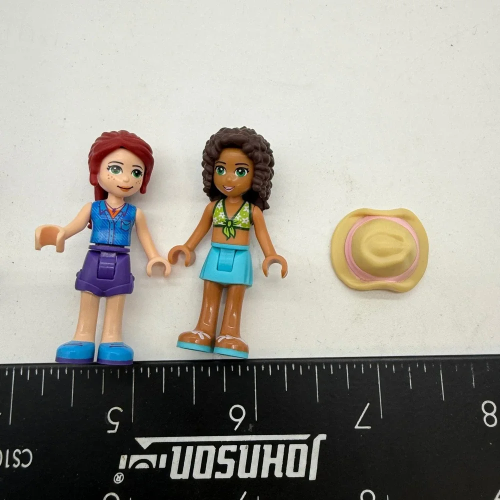 LEGO Friends Mini Doll Figure Lot of 5 Heartlake City Characters with Sun Hat